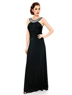 Zwarte Avondjurk Nauw Aansluitend