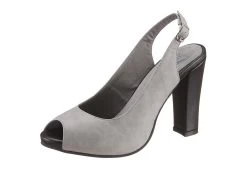 ANDREA CONTI Peeptoes In Suède-look