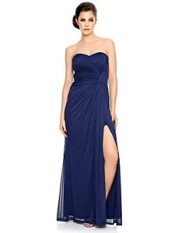 Avondjurk Blauw Met Split