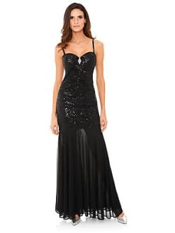 Avondjurk Met Paillettenbeleg En Afneembare Bandjes