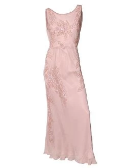 Avondjurk In De Kleur Rose Met Kant