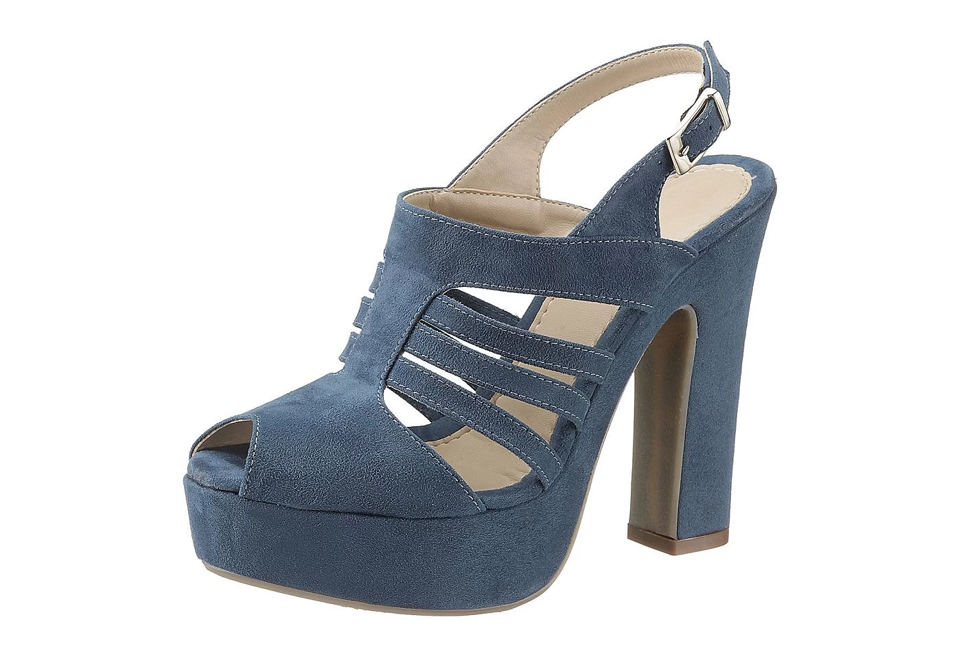 LAURA SCOTT Highheel-sandaaltjes Van Microfiber 1 LAURA SCOTT Highheel-sandaaltjes Van Microfiber