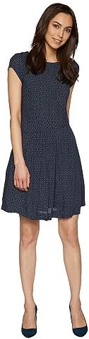 TOM TAILOR Jurk Printed Fabric Mix Dress