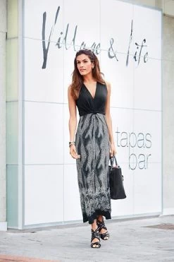 VIVANCE Jersey-jurk Met Brede Bandjes